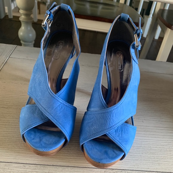 Coach Adelle Nubuk High Heels - Picture 1 of 3